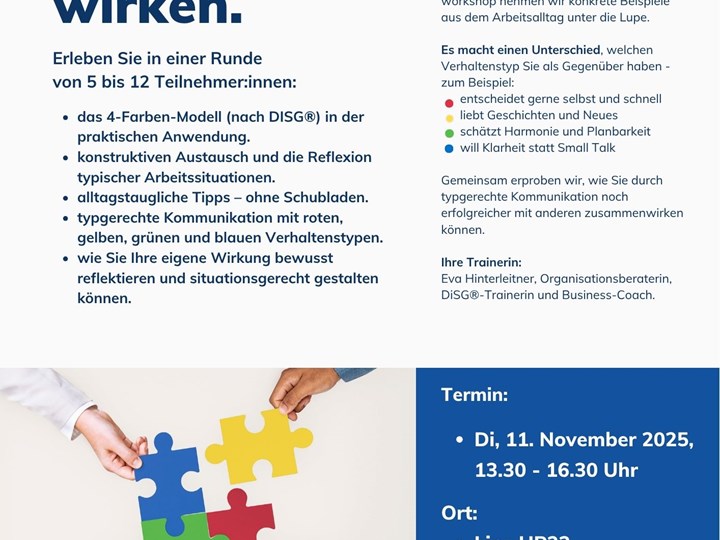 Erfolgreich mit anderen zusammen-wirken.