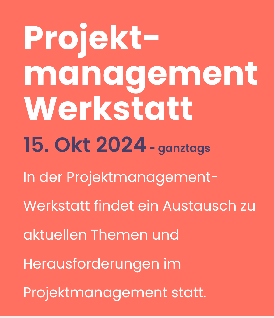 Projektmanagement Werkstatt